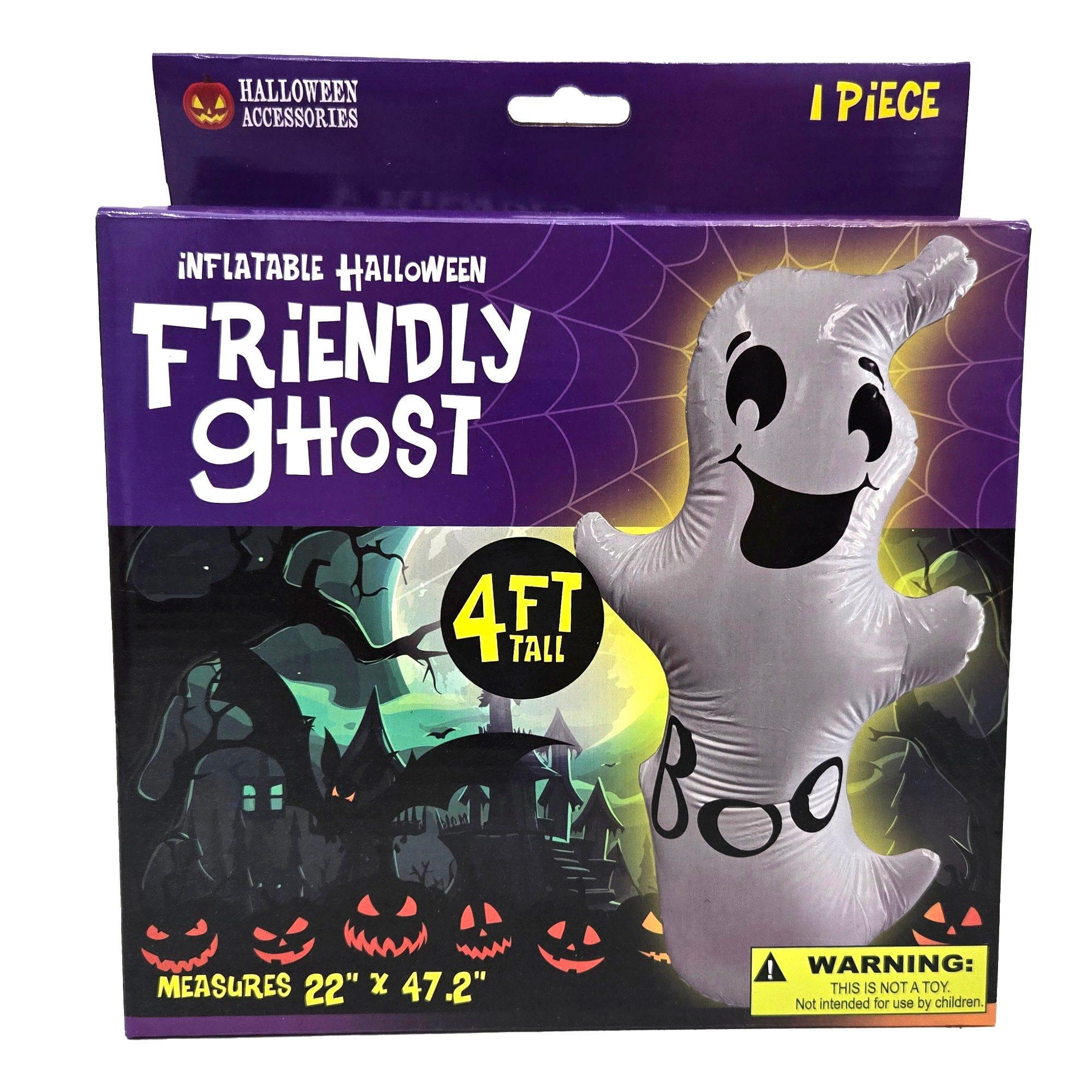 4' Friendly Halloween Ghost Inflatable Indoor and Outdoor Decor image