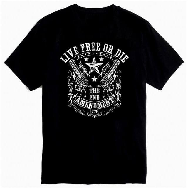"Live Free Or Die" 2nd Amendment T-Shirts - Black M/L/XL image