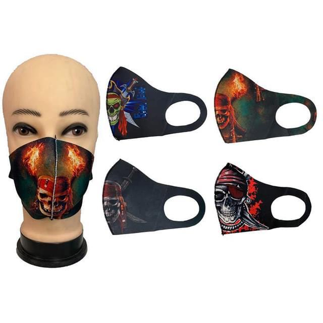 Pirate Skull Cloth Masks - Assorted Styles