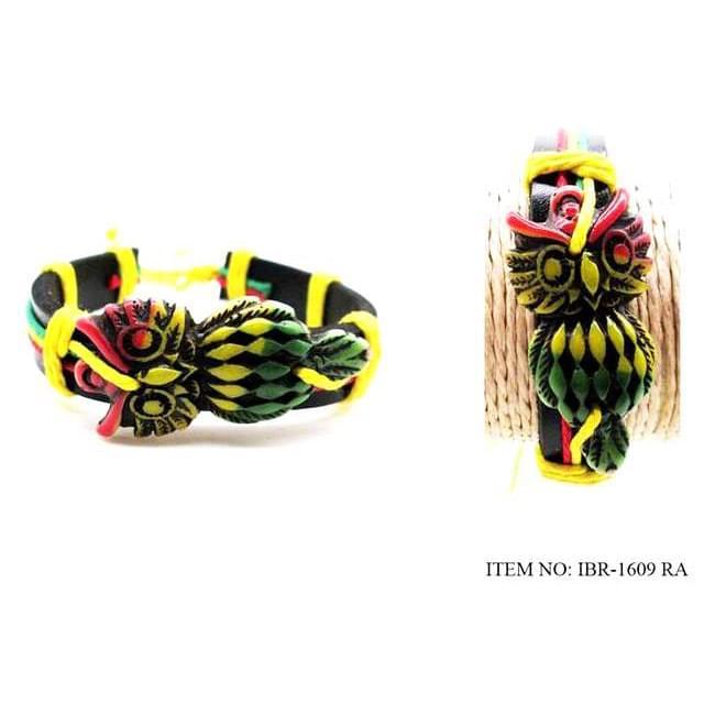 Rasta Color Owl Bracelets image