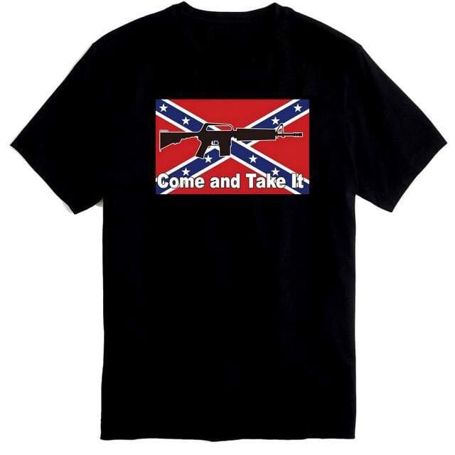 "Come And Take It" Rebel Flag T-Shirts - Black M/L/XL image