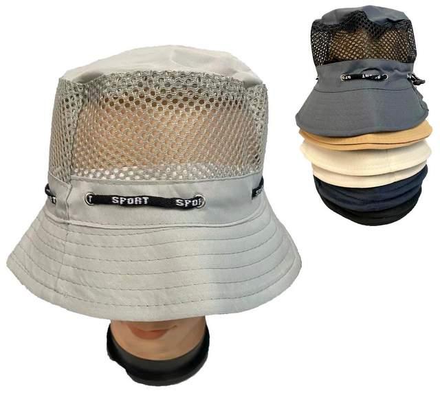 Solid Color Mesh Bucket Hats image