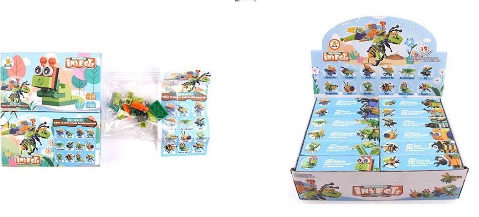 Insect Building Block Toys - Assorted image