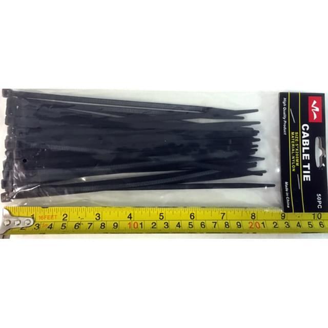 50 Pcs Black Nylon 8'' Cable Ties image