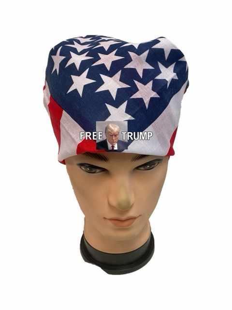 "Free Trump" USA Flag Bandanas