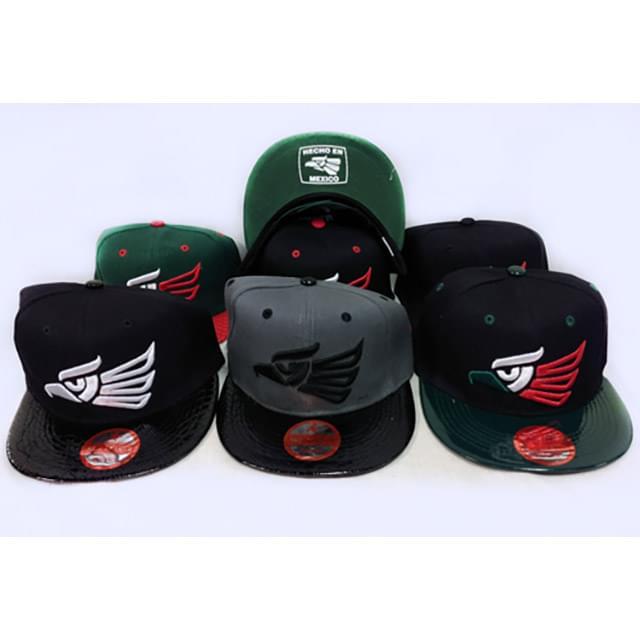 "Hecho En Mexico" Flat Bill Snapback Hats - Assorted Colors image