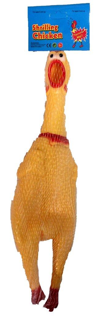 16" Large Squeeze Shrilling Chicken Toy image