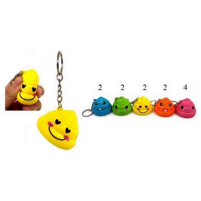 Poop Shape Squish Keychains image