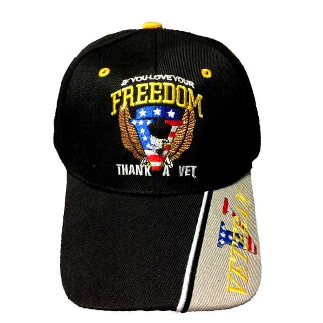 "If You Love Your Freedom - Thank A Vet" Hats image