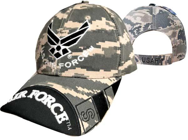 Officially Licensed US Air Force Baseball Caps - Gray Camo image