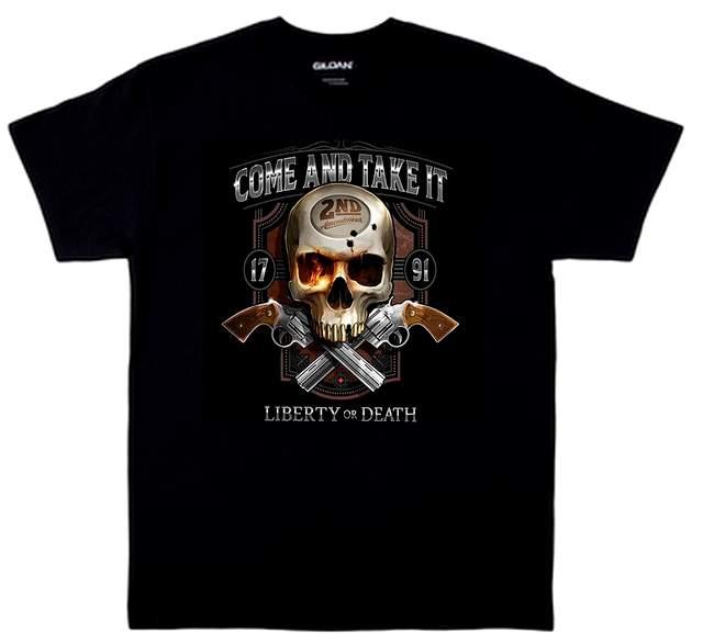 2nd Amendment "Come And Take It" T-Shirts - Black M/L/XL image