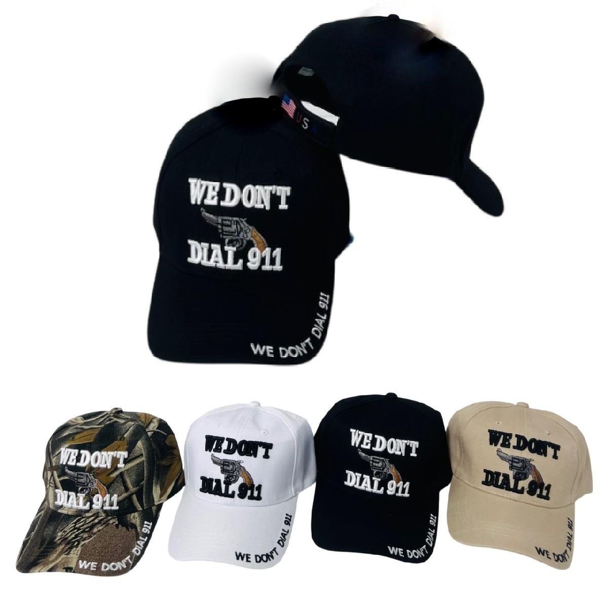 "We Don't Dial 911" Baseball Caps/Hats image