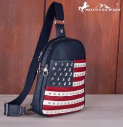 Montana West American Pride Crossbody Bag - Navy image