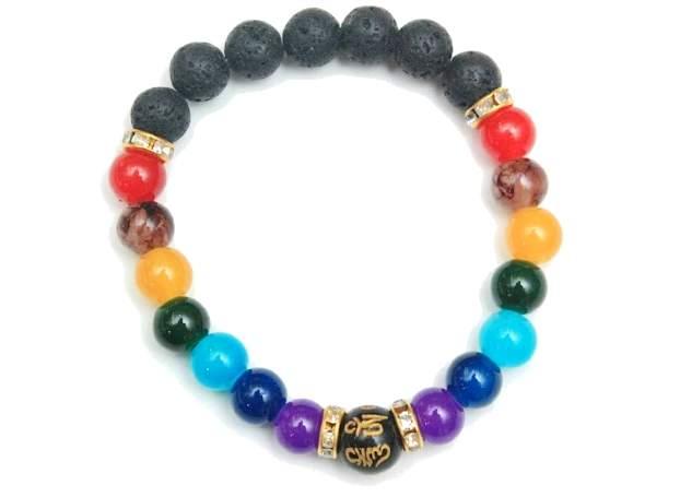 Colorful Chakra Bead Bracelets image