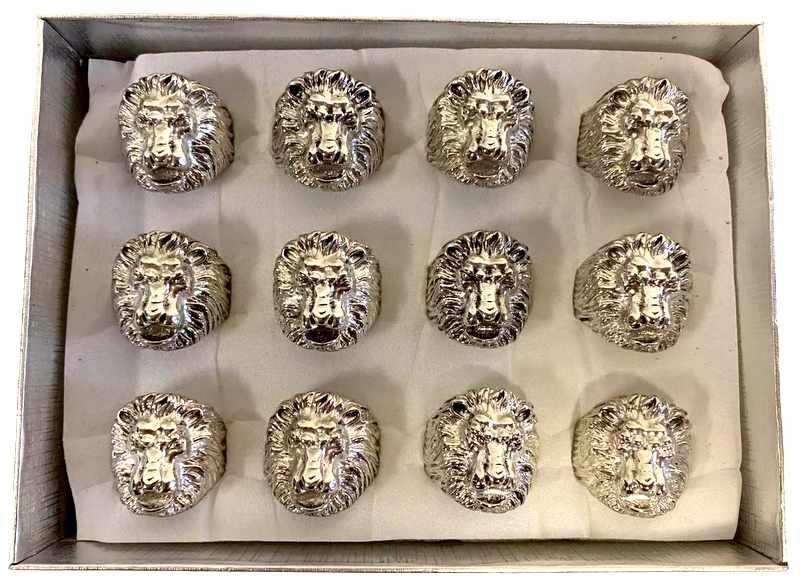 Metal Lion Rings - Assorted Sizes image