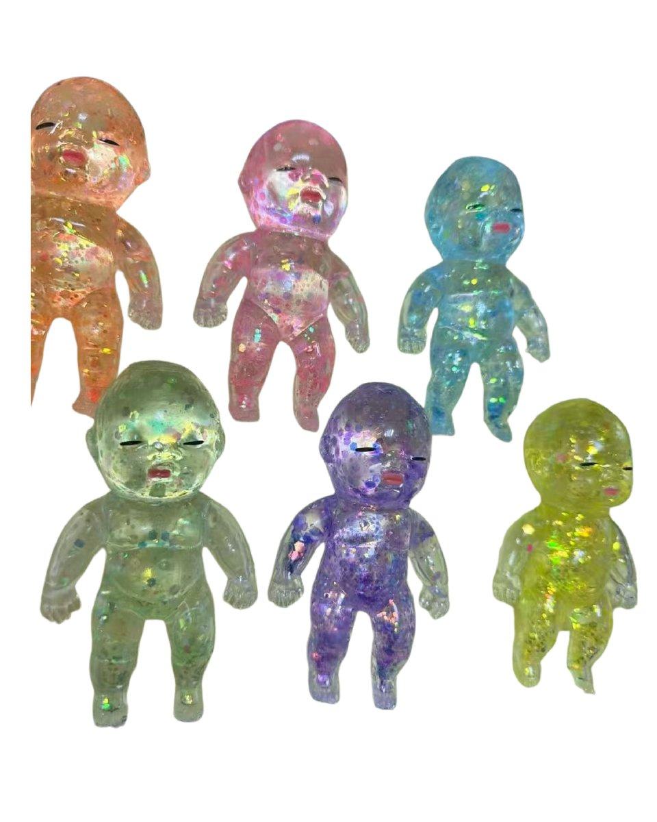 Glitter Gel Squishy Baby Small Size image
