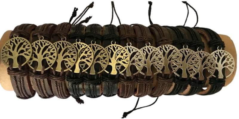 Tree of Life Faux Leather Bracelet image