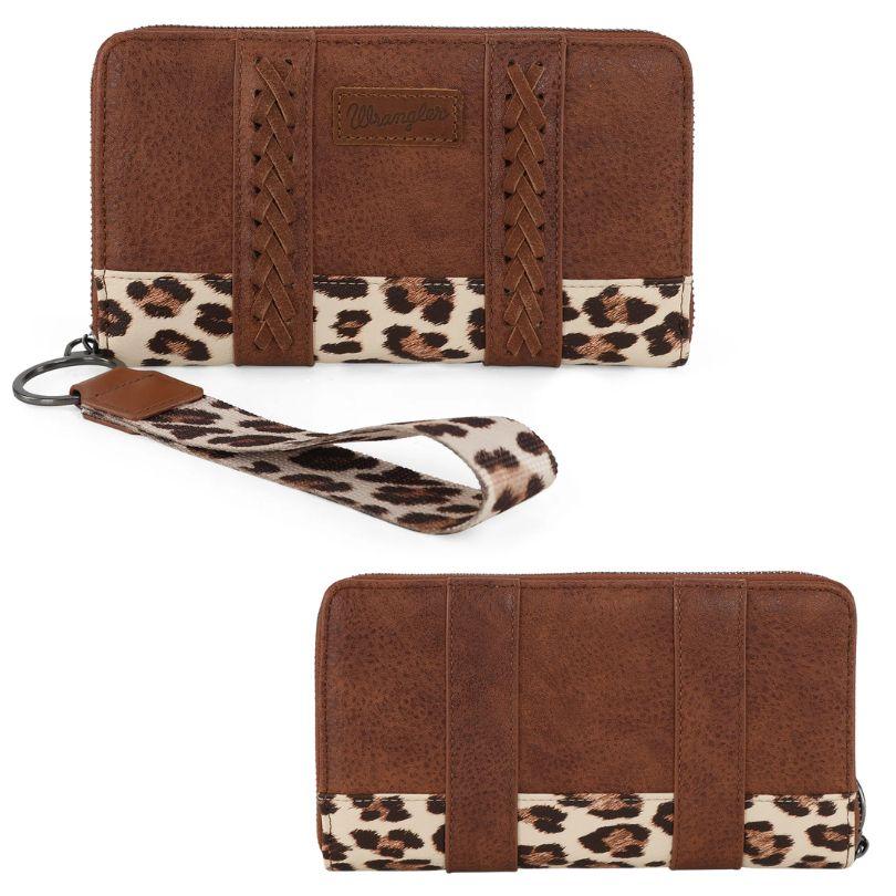 Wrangler Leopard Print Wallet - Leopard Brown image