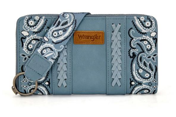 Wrangler Braided Paisley Bandana Wallet - Jean image