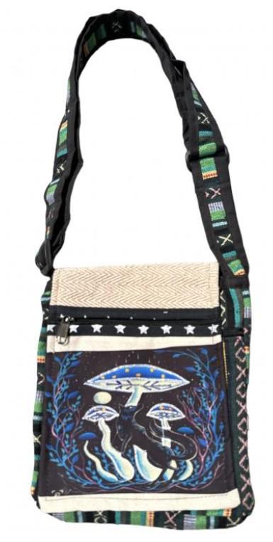 Patchwork Mini File Bags - Mushroom Fox Theme image