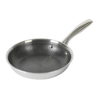 Oster Modessa 8 Inch Nonstick Triply Stainless Steel Frying Pan in Silver image
