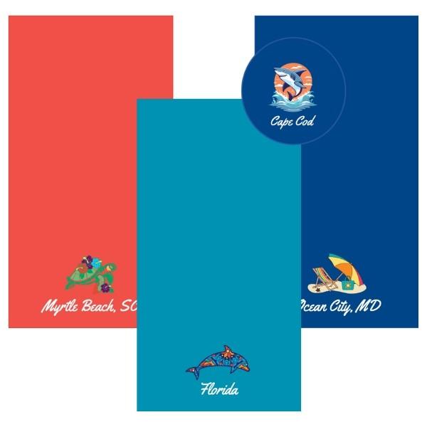 Custom Embroidered Namedrop & Icon Bath Sheets image