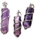 Wire Wrapped Amethyst Points image