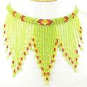 Lime Green Seed Beaded Necklace image
