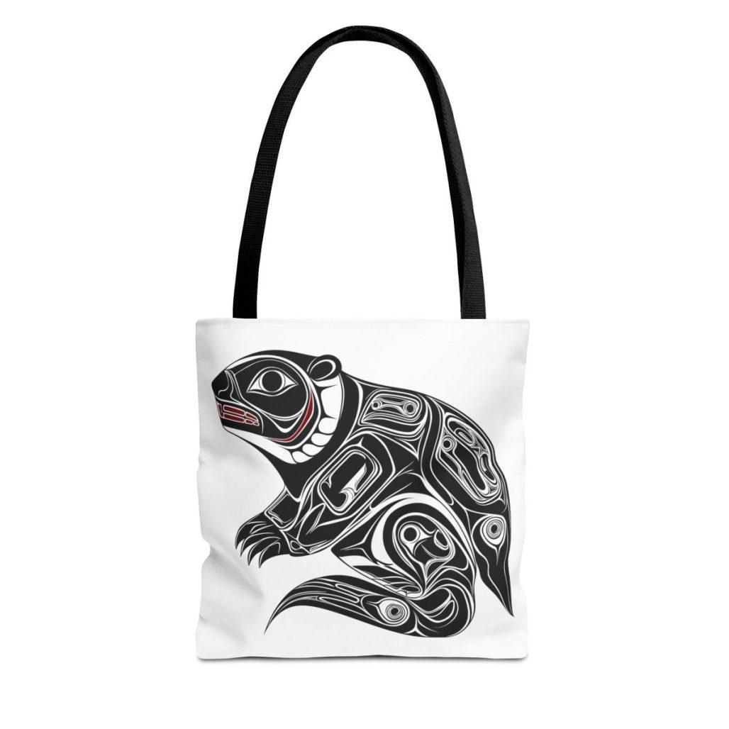 Haida Beaver Tote Bag, Double sided all over print, Gift for Animal Lovers