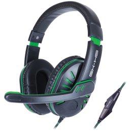 ENHANCE Infiltrate™ Stereo Gaming Headset with Rotating Microphone, Black and Green, GX-H5 image