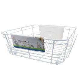 Better Houseware 2-Piece Dish Drainer (White) image