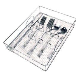 EuroHome 21-Piece Heavyweight Stainless Steel Cutlery Set with Storage Tray image