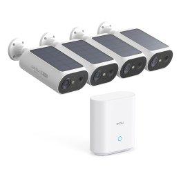 aosu 2K QHD 3.0-MP Dual-Band Wi-Fi® Quick-Install Outdoor AI-Smart Solar Camera Pro System with Home Station (4 Cameras) image