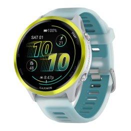 Garmin® Forerunner® 570 GPS Smartwatch with 47-mm Case, Bluetooth®, AMOLED, Health/Fitness, Navigation, Music, 5 ATM (Amp Yellow/Whitestone/Turquoise) image