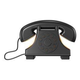 Priority Products Retro Telephone-Shaped Sleeping Machine with Bluetooth® Speaker and Night-Light (Black) image
