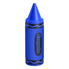 Crayola® 5-Watt Portable Bluetooth® Rechargeable Crayon Speaker with FM Radio, TWS, TWS, USB/microSD™/Aux, up to 3 Hours of Play Time (Blue)