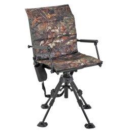 Arrowhead Outdoor® Quiet 360°-Swivel Blind Chair with Removable Seat Pad and Armrests, Cup-Holder, and Carrying Bag, Adjustable Height image
