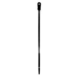 ProBrand™ 100-Pack 8-In. UV-Resistant Nylon 6/6 Mounting Hole Cable Tie, 50-Lb. Tensile Strength, Temperature-Rated -40°F to 185°F image