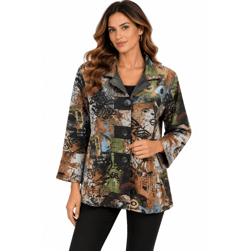 Cotton Suede Jungle Beauty Holidays Jacket image