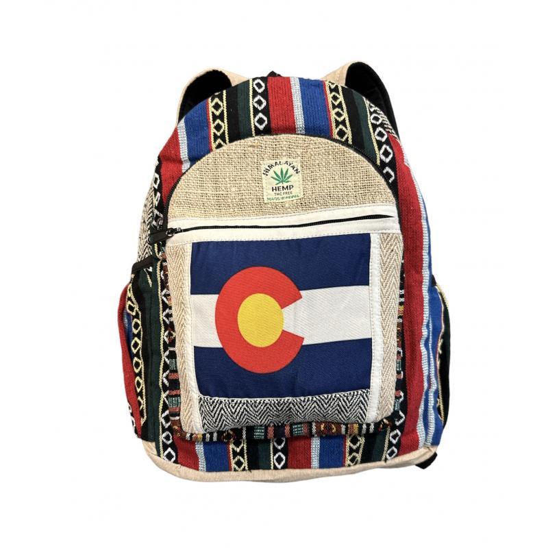 Himalayan Hemp Peace and Love Heart Colorado Backpack image