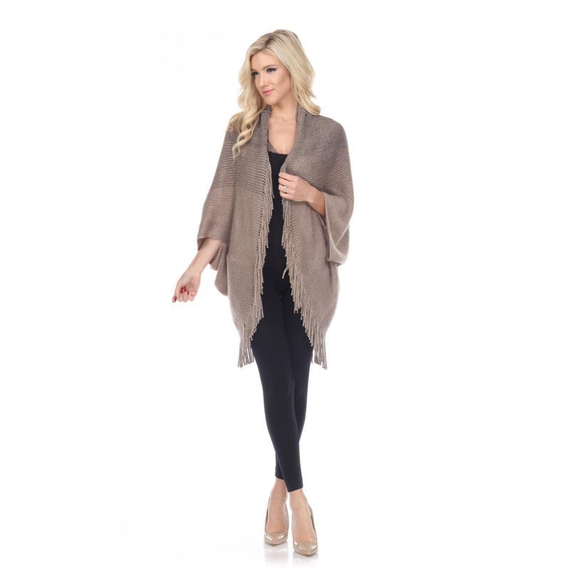 Women's Fringe Sleeve Poncho Wholesale image