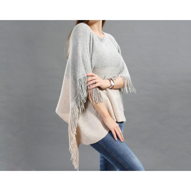 Women's Beige sleeve Poncho image