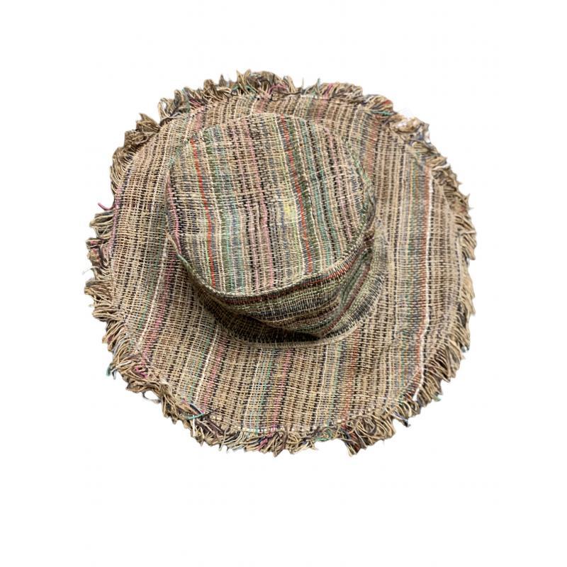 Cotton Hemp Woven Bucket Sun HatDS66