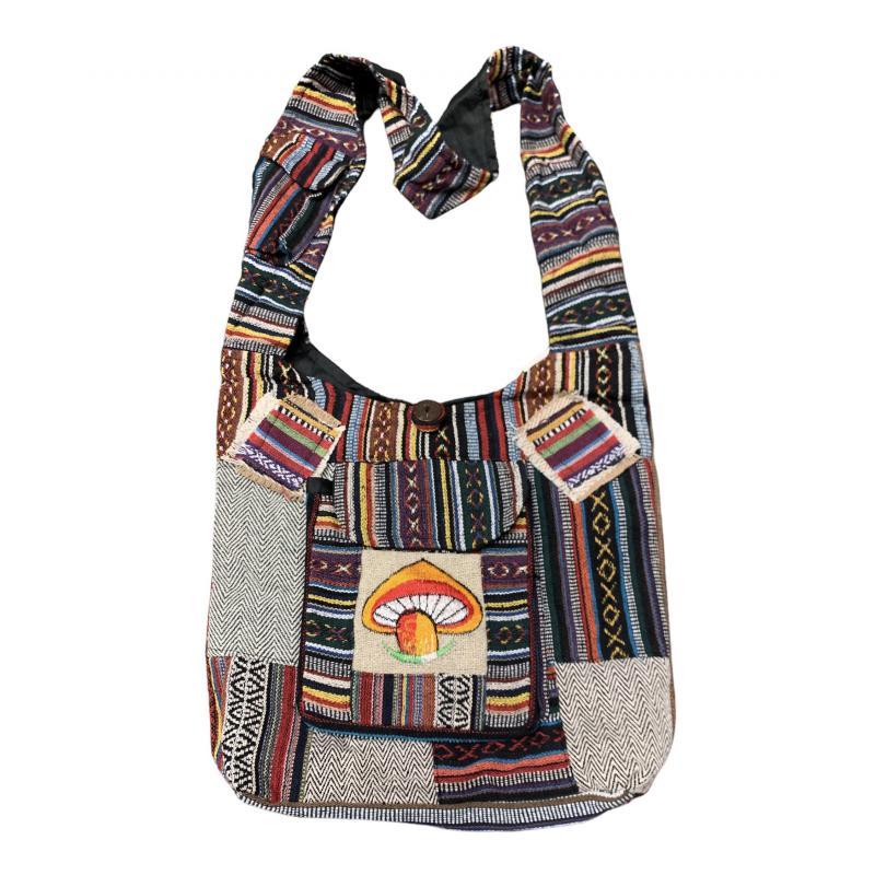 Cotton Patch EMB Outside Pocket Mushroom Bag image