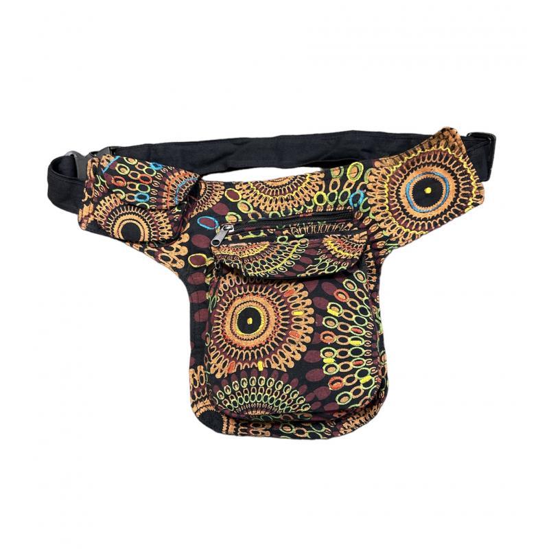 Cotton Embroiders Multi Red Mountain Fanny Pack image