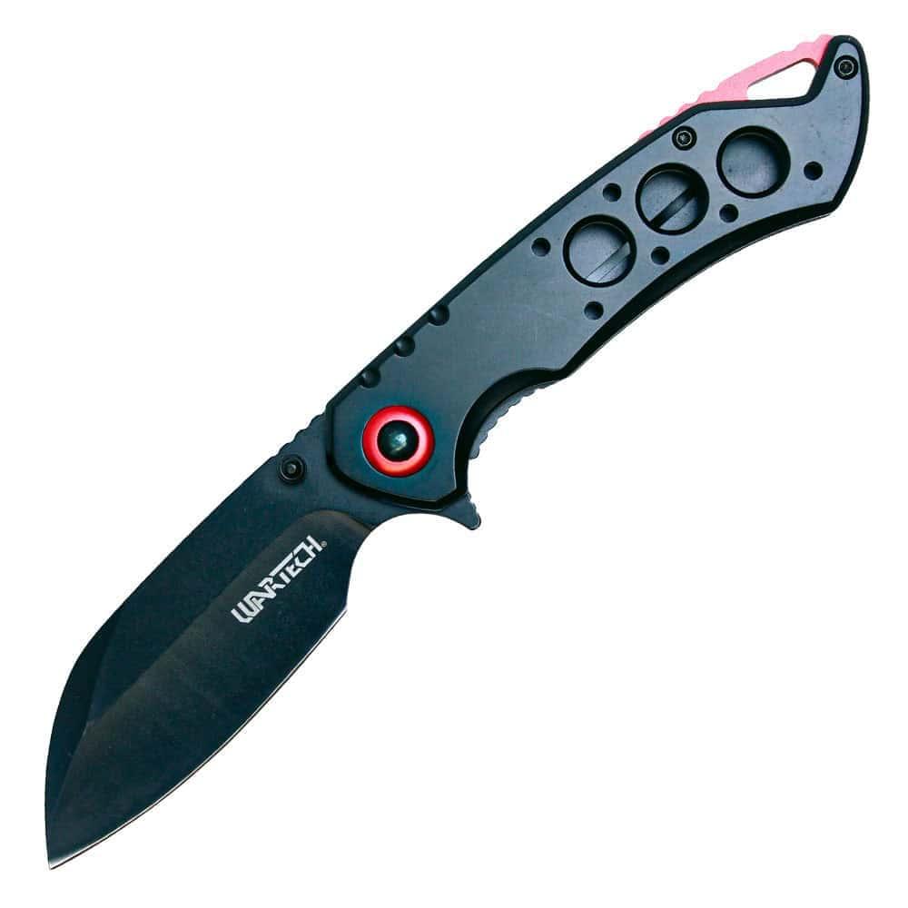 Safety Technology 7.75″ Assisted Open Folding Pocket Knife with Accent Handle - 3.25″ 3Cr13 Blade, Belt Clip, Lanyard Hole, 3 Color Combos