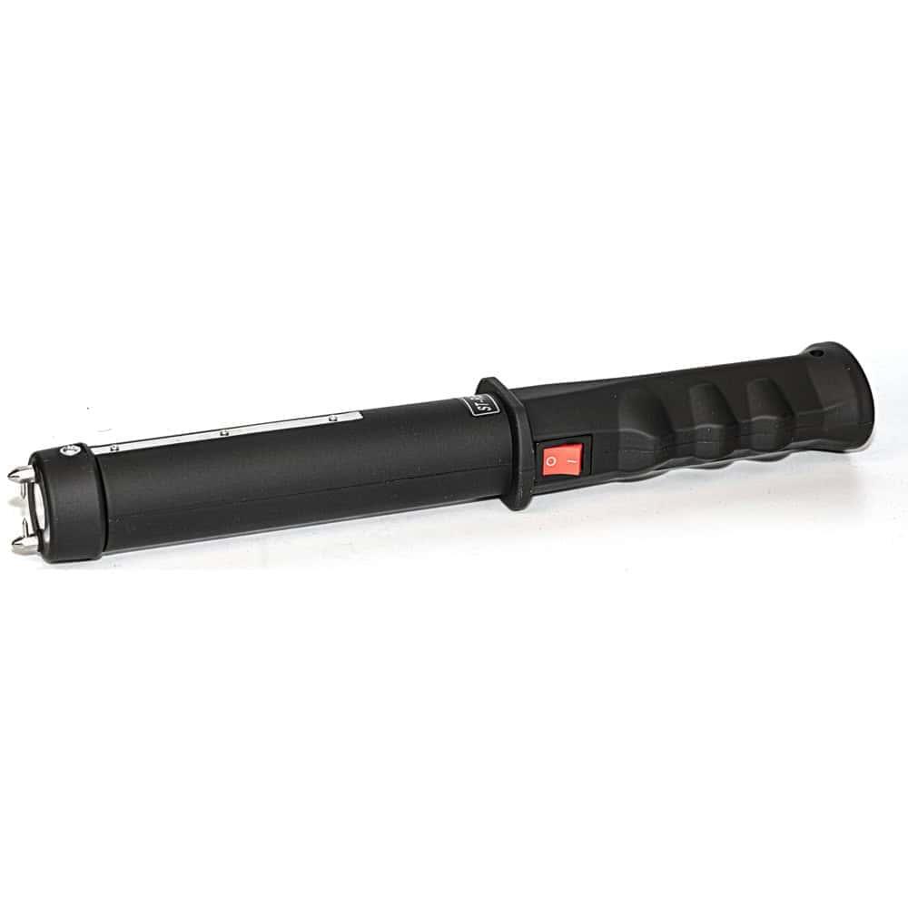 Repeller Stun Baton 40,000,000 Volts - 12-Inch, 4.6 Milliamp Output, 120-Lumen 3-Mode Flashlight, Rubberized Grip, Disable Pin Safety, Rechargeable Ni-CD Battery image
