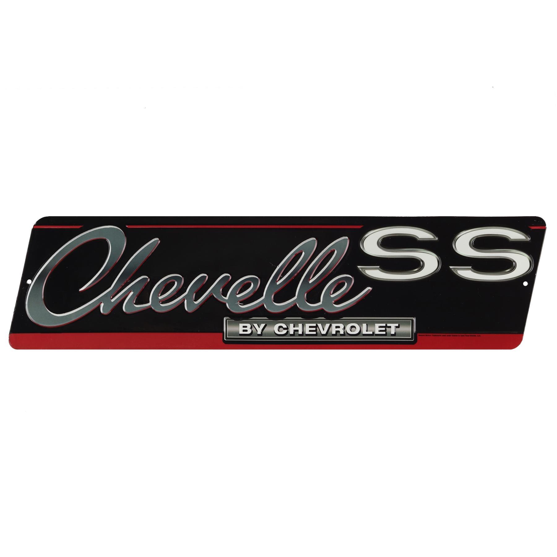 Chevrolet Chevelle Ss Embossed Metal Sign image
