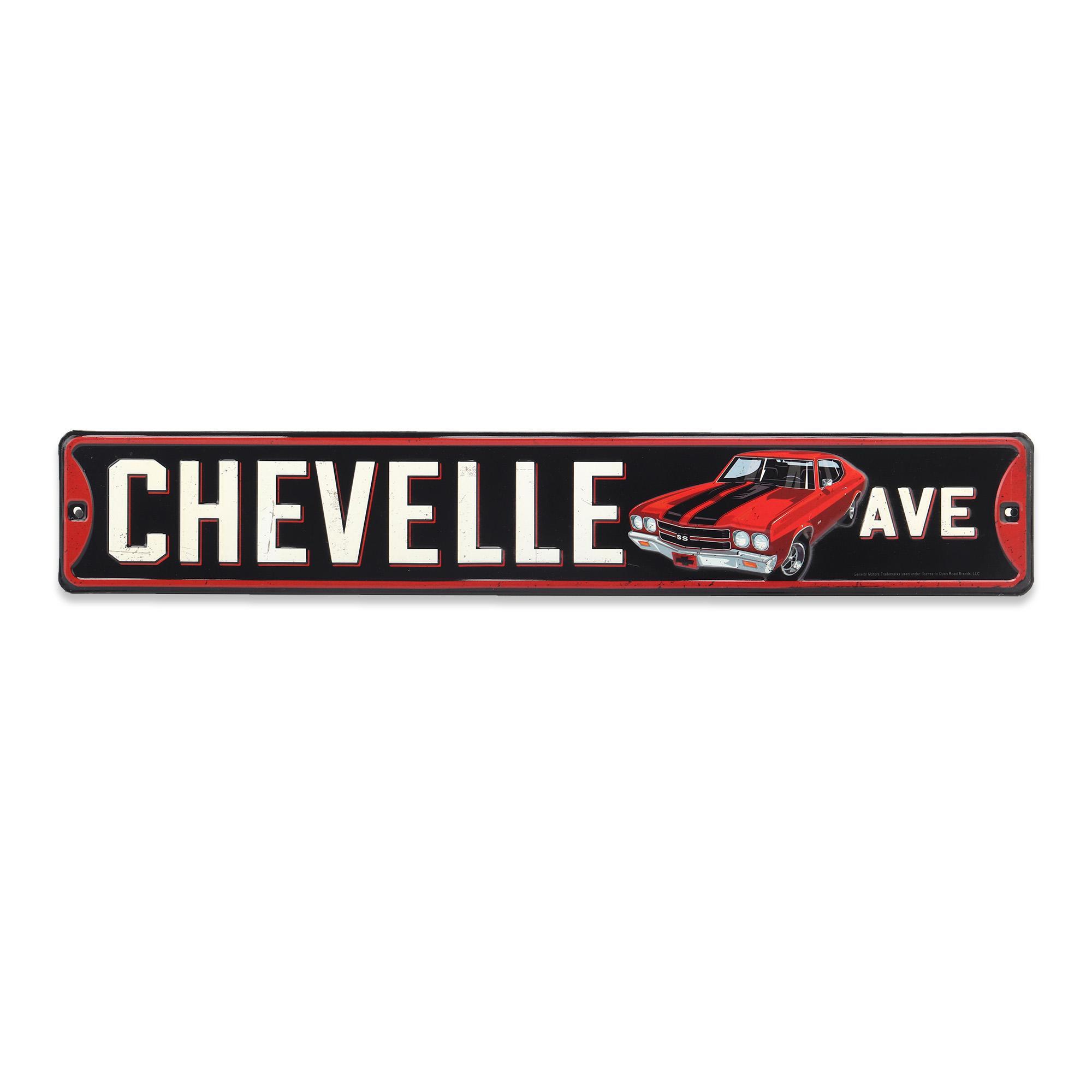 General Motors Chevrolet Chevelle Avenue Metal Street Sign image