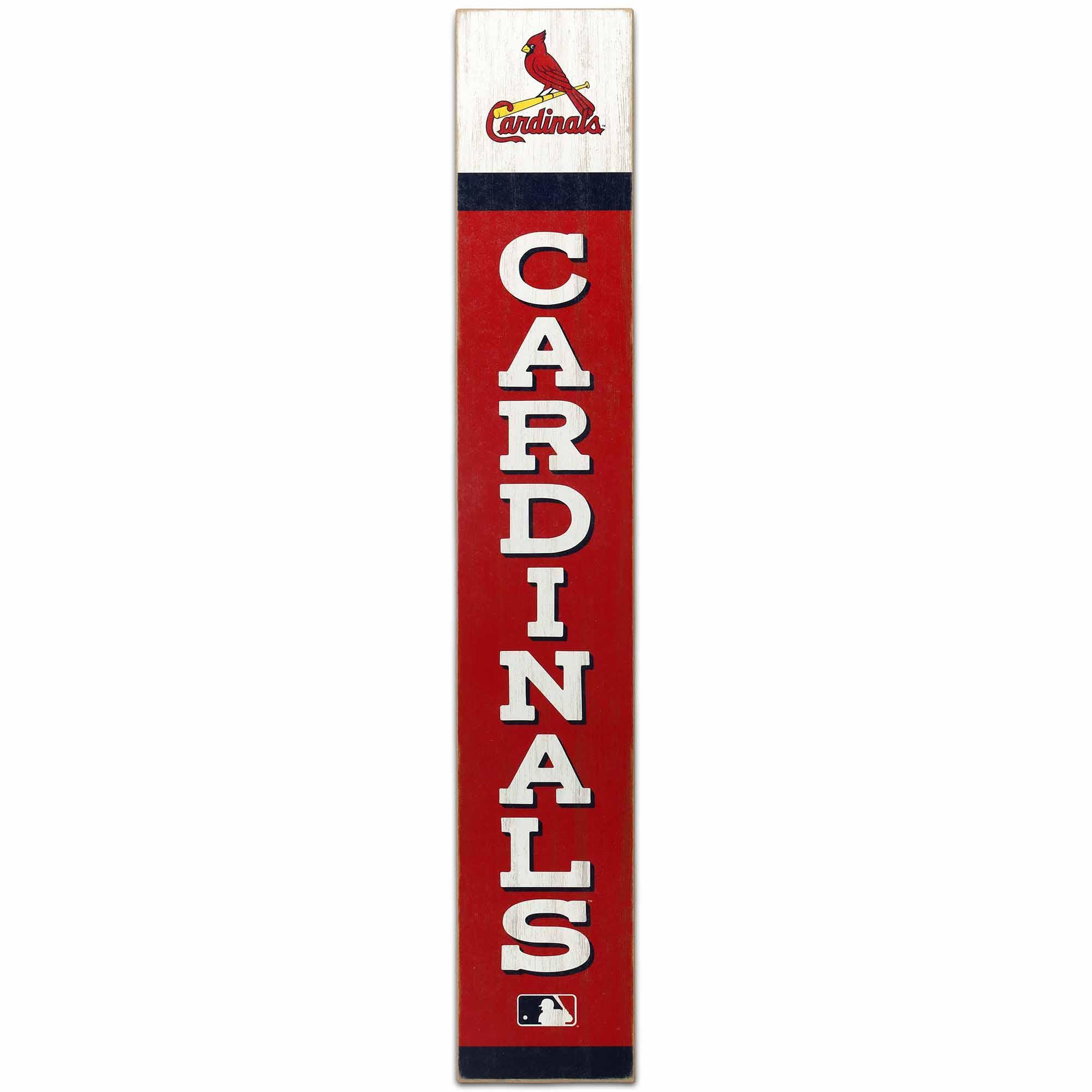 St. Louis Cardinals Team Spirit Vertical Wood Wall Decor image